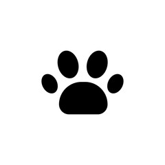 Paw icon vector. paw print icon vector. dog or cat paw