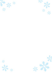 snowflake background in light blue and white