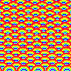 rainbow modular vector, giving the feeling of colorful scales