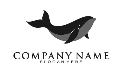 Big whale illustration vector