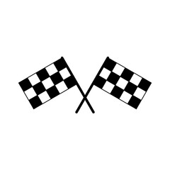 Racing flag icon vector. race flag icon.Checkered racing flag icon