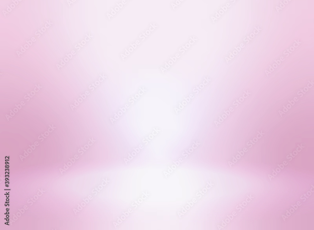 Fototapete pink empty room studio gradient used for background and display your products - vector