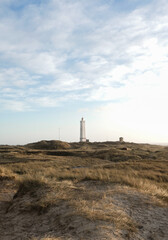 Obraz premium Blavand Light House with Dunes.
