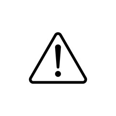 Exclamation danger sign. attention sign icon. Hazard warning attention sign