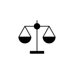 Scales icon vector. Law scale icon. Scales vector icon. Justice