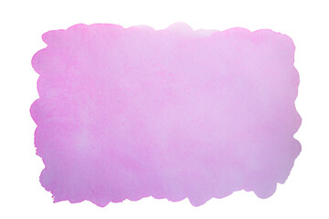 Watercolor spot isolated on white background.