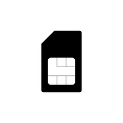 Sim card icon vector. dual sim card icon vector