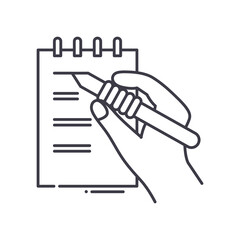 To do list image icon, linear isolated illustration, thin line vector, web design sign, outline concept symbol with editable stroke on white background.