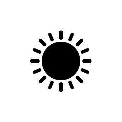 Sun icon vector. Brightness Icon vector
