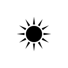 Sun icon vector. Brightness Icon vector