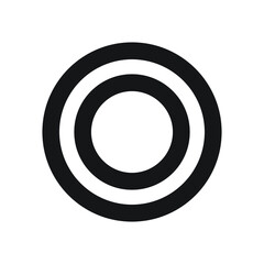 Icon vector graphic of circle symbol