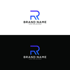 PR initial company linked letter logo