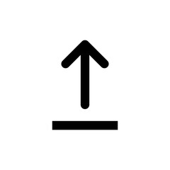 Upload icon vector. load data symbol