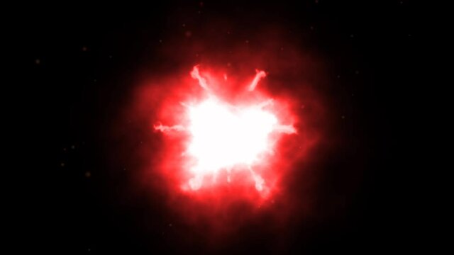 abstract powerful red flame energy overload and change to infinity power