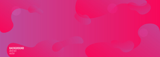 Vector abstract background. Bright saturated colors, play of red and pink colors. Shapeless geometric shapes, translucent. Place for text. Copyspace.