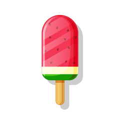 Popsicle vector isolated on white background