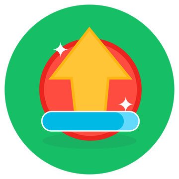 
Game Level Up Icon In Editable Style 
