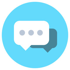 
An icon design of communication in flat style 
