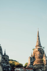 Fototapeta premium pictures of Wat (temples) in Ayutthaya, Thailand