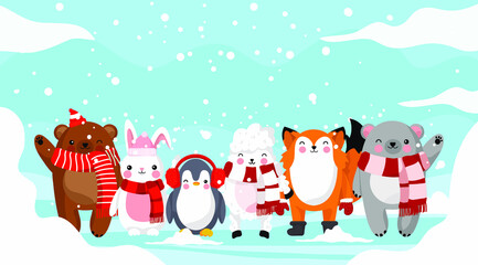 Christmas Post Card Vector