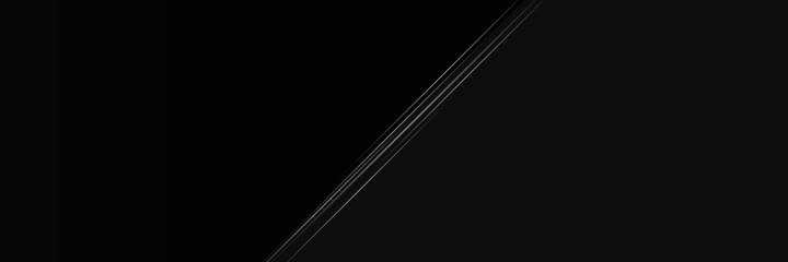 Dark deep black dynamic abstract vector background with diagonal lines. Modern creative halftone premium gradient. 3d cover of business presentation banner for sale event night party. Soft shadow line