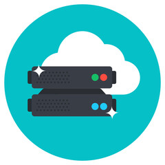 

Data server architecture, server network in editable style 
