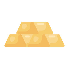 
Design of billions, trendy vector style of gold stack 

