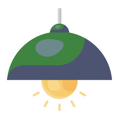 
Pendant light, editable icon of ceiling light
