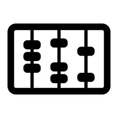 
Primary counting education, flat icon of abacus vector design 
