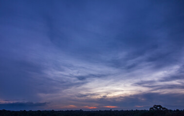 Fototapeta na wymiar Sky before sunrise at early dawn