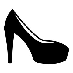 
Adorable high heel, footwear icon in editable flat design 
