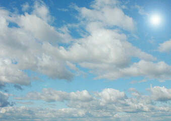 Cloudy sky background