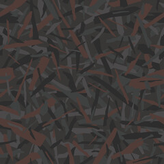 Camouflage for army or hunting and other use.  Dark gray camo texture. Military woodland pattern for fabric print. Vector 