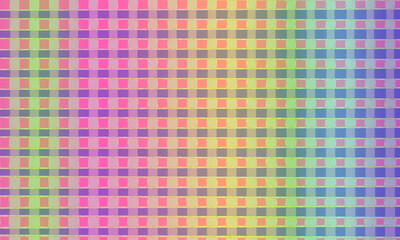虹色チェックの模様の背景