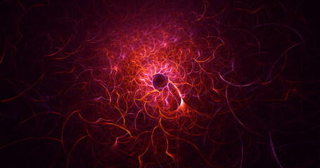 3D rendering abstract circle light background