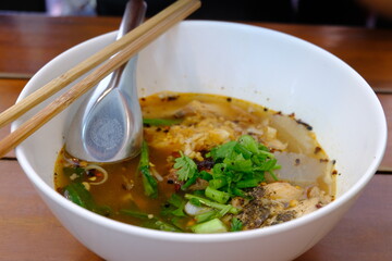 chicken noodle soup with chicken legs