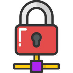 
Server Lock Vector Icon
