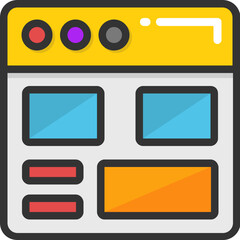 
Website Layout Vector Icon
