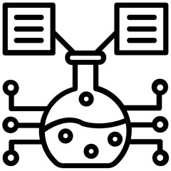 data visualization Science Line Vector Icons 