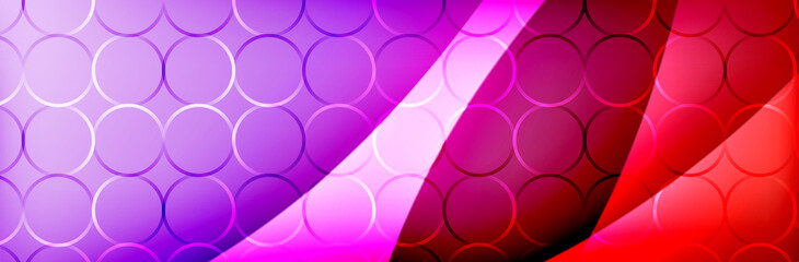 Fluid gradient neon color waves, vector abstract background