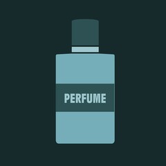 fragrance icon or logo perfume bottles vector