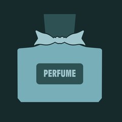 fragrance icon or logo perfume bottles vector