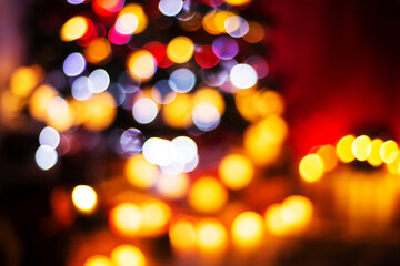 Blurred Christmas lights