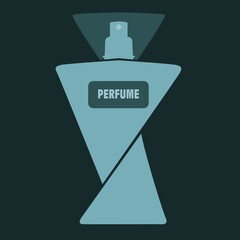 fragrance icon or logo perfume bottles vector