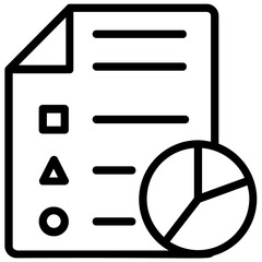 Accounting Auditor, Finance Line Vector Icons