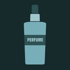 fragrance icon or logo perfume bottles vector