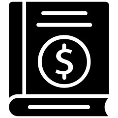 Accounting Auditor, Finance Solid Vector Icons