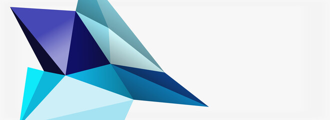 3d mosaic abstract backgrounds, low poly shape geometric design