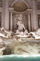 Trevi fountain . Fontana di Trevi. Rome, Italy.
