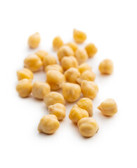 Healthy cooked chickpeas.